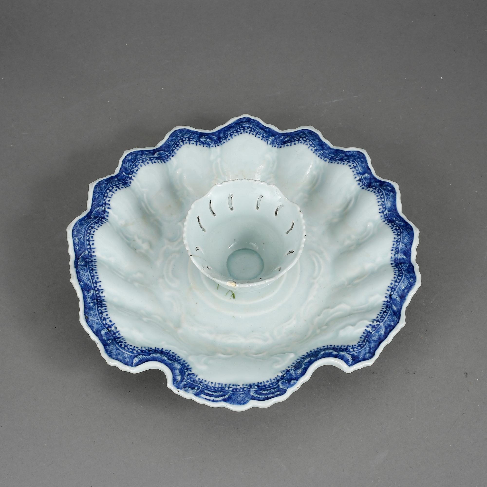 PARTI KINA, 6 delar, porslin, Kina, varav 5 st tallrikar, jiaqing, 1800-tal.