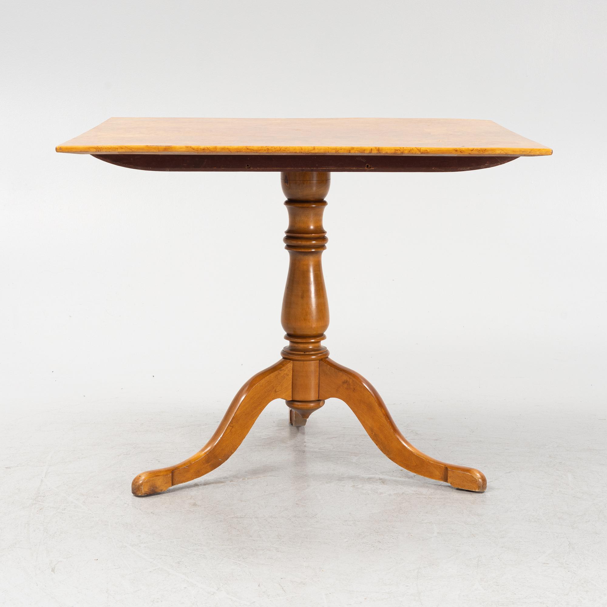 A late 19th century tilt-top table.