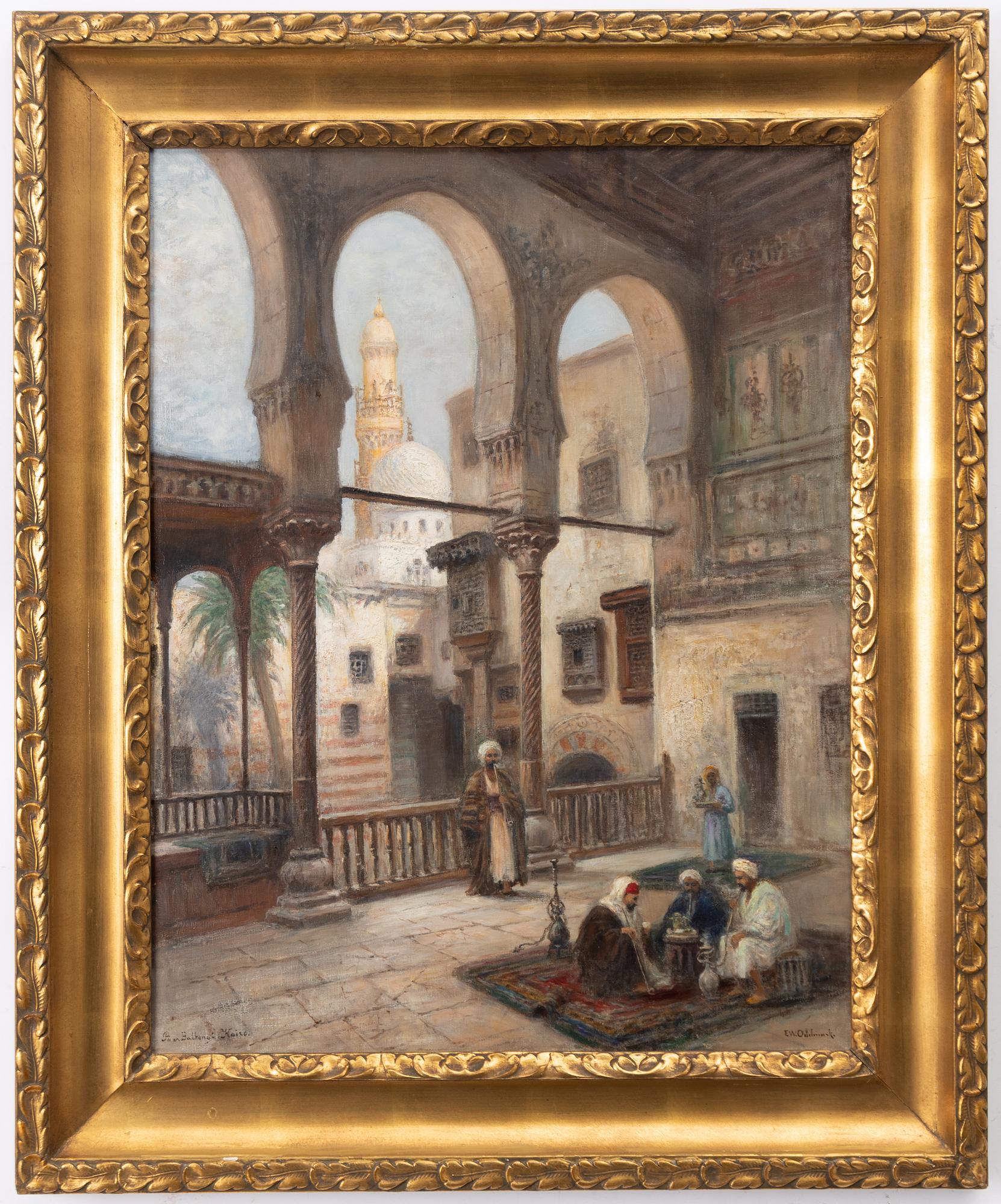 Frans Wilhelm Odelmark, "På en balkong, Kairo".