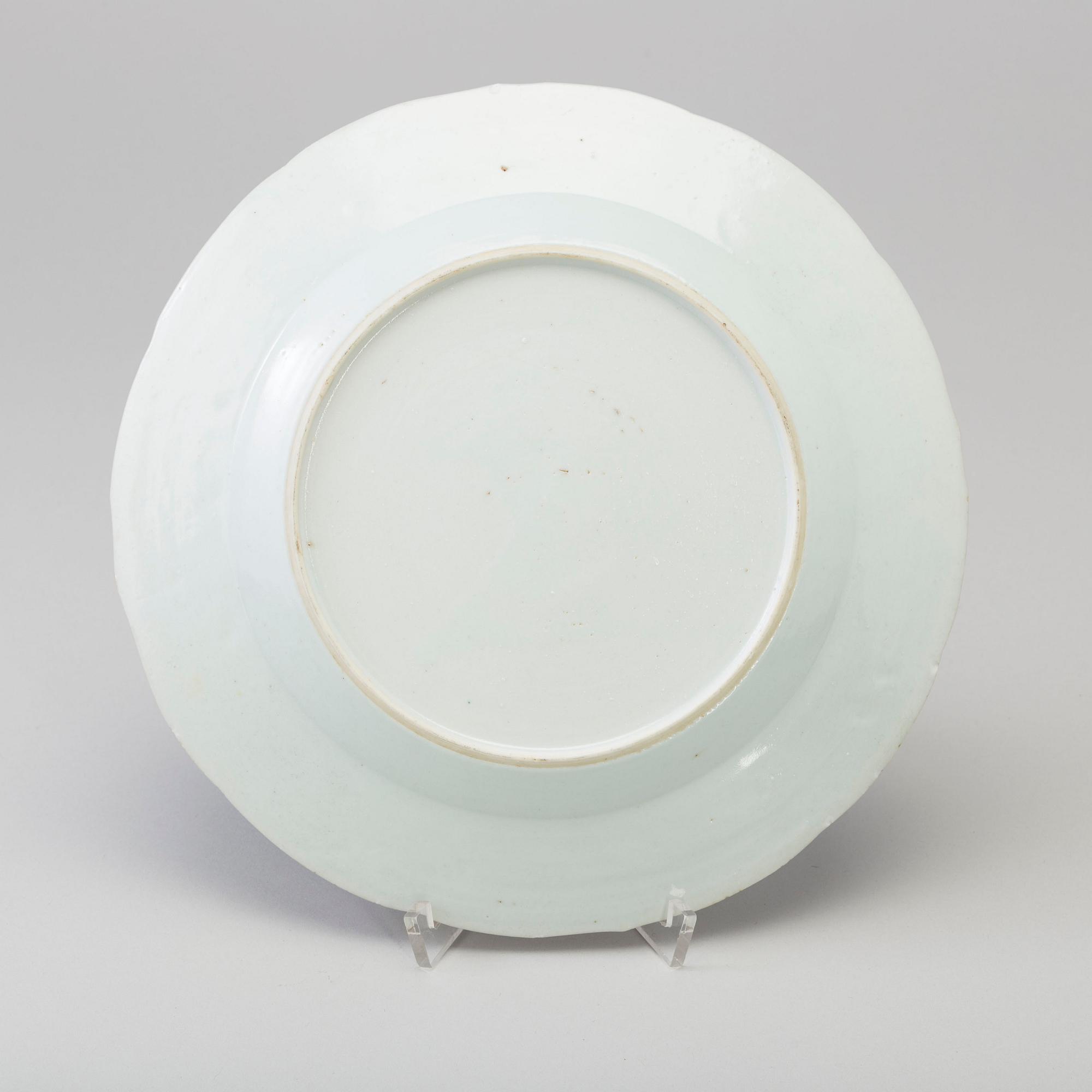 Four famille rose export porcelain plates, Qing dynasty, Qianlong (1736-95).