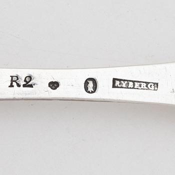 A Swedish silver spoon, mark of Simson Ryberg, Stockholm 1799.