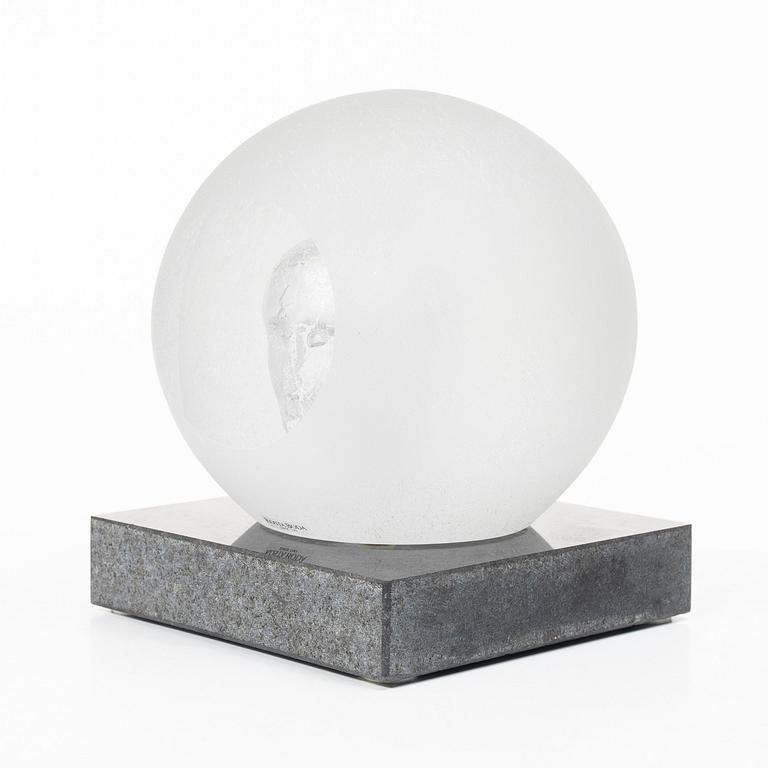 Bertil Vallien, Glass sculpture, Kosta Boda, signed and numbered.