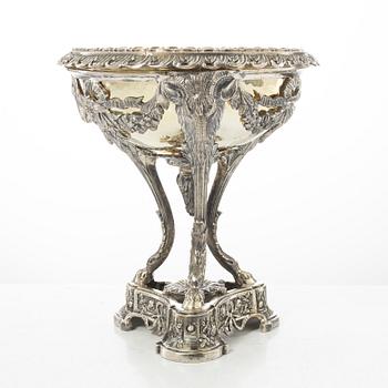 Praktskål, silver, empirestil, 1900-tal.