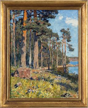 Gottfrid Kallstenius, "Fura vid stranden".