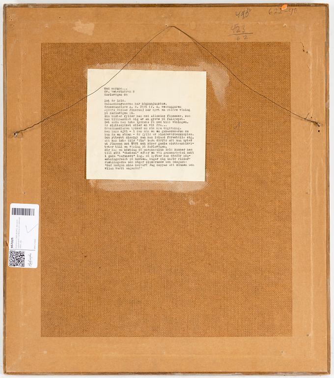 RUDOLF CARLBORG, watercolour, signed R. Carlborg and dated 1947.