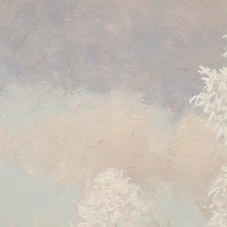 GUSTAF FJAESTAD, oil on panel, signed.