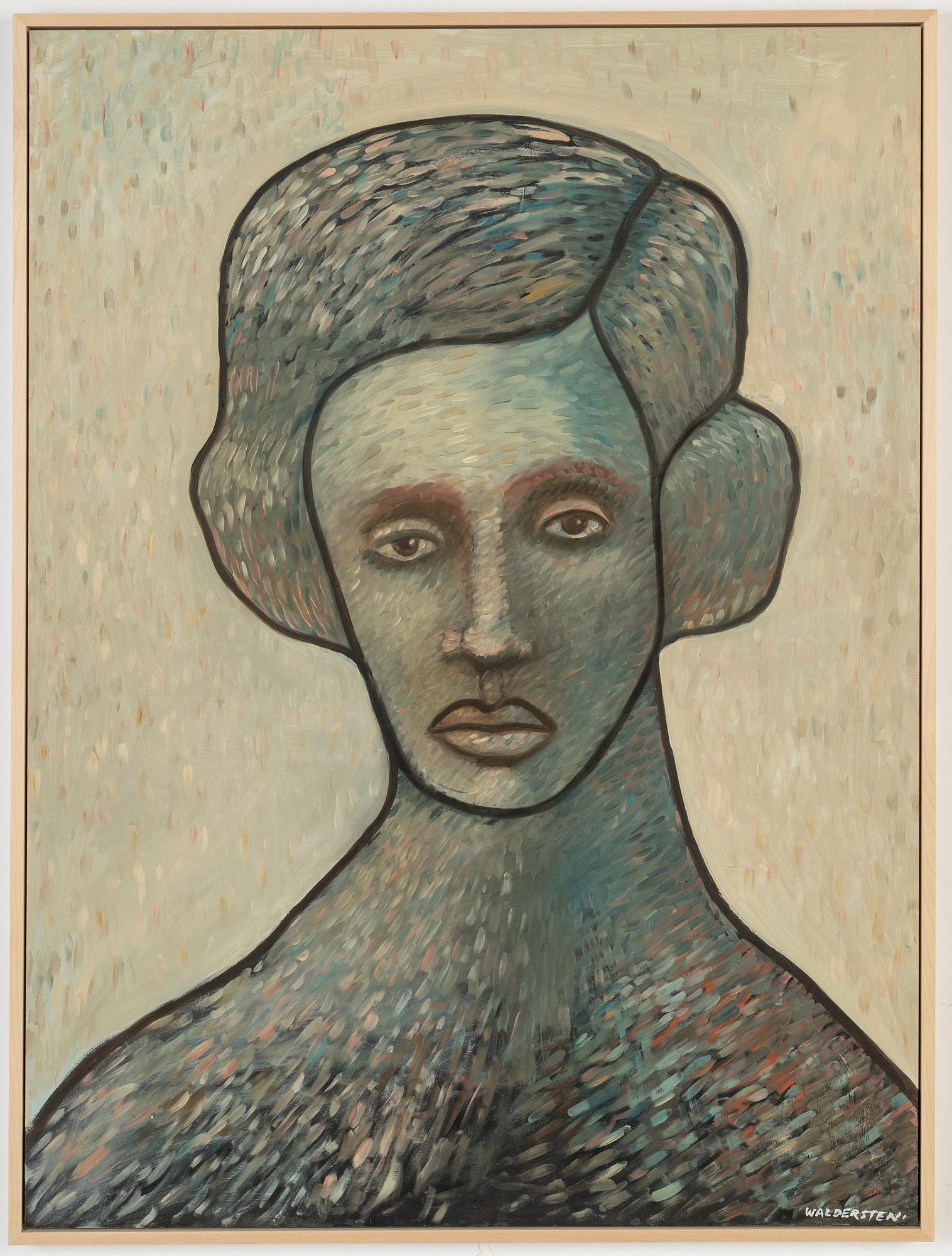 Jesper Waldersten, oil on panel, signed.