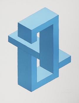 OSCAR REUTERSVÄRD, färglitografi, signerad, numrerad 185/200.