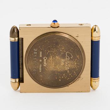 CARTIER, alarm clock, 50 x 53 (63) mm.