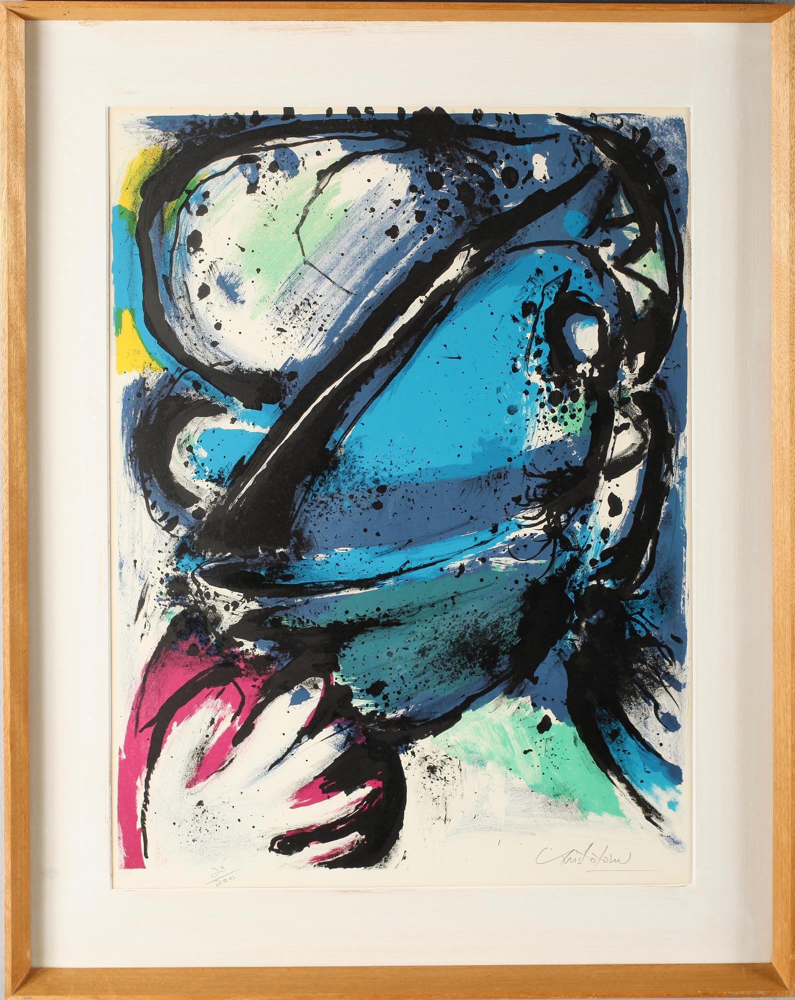 JOHN CHRISTOFOROU, färglitografi, signerad, numrerad 23/200.