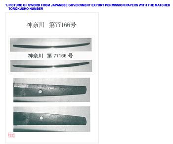 JAPANSKT SVÄRD, stål, sign bushū shimohara ju Hirotsugu, period Muromachi/ Momoyama (1392-1615).