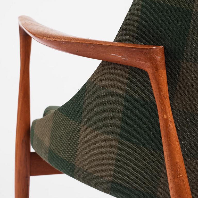 Ib Kofod Larsen, an "Elisabeth" teak armchair, model "U 65", master carpenter Christensen & Larsen, Denmark 1950s-60s.