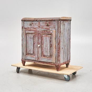 A painted pine sideboard, Jämtland, 19th Century.