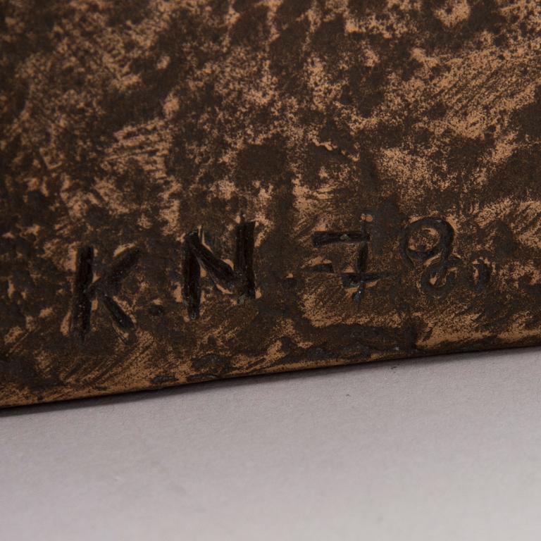 KAI NORAMIES, brons, signerad och daterad -72.