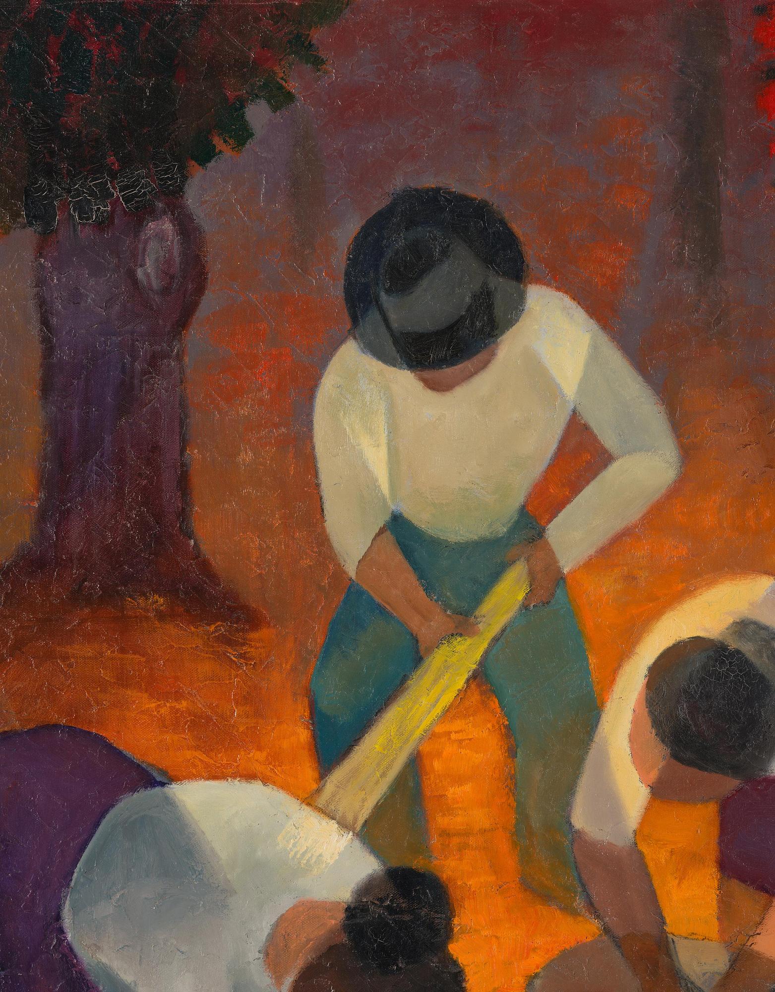 Louis Toffoli, "Chestnut Gatherer in Corsica".