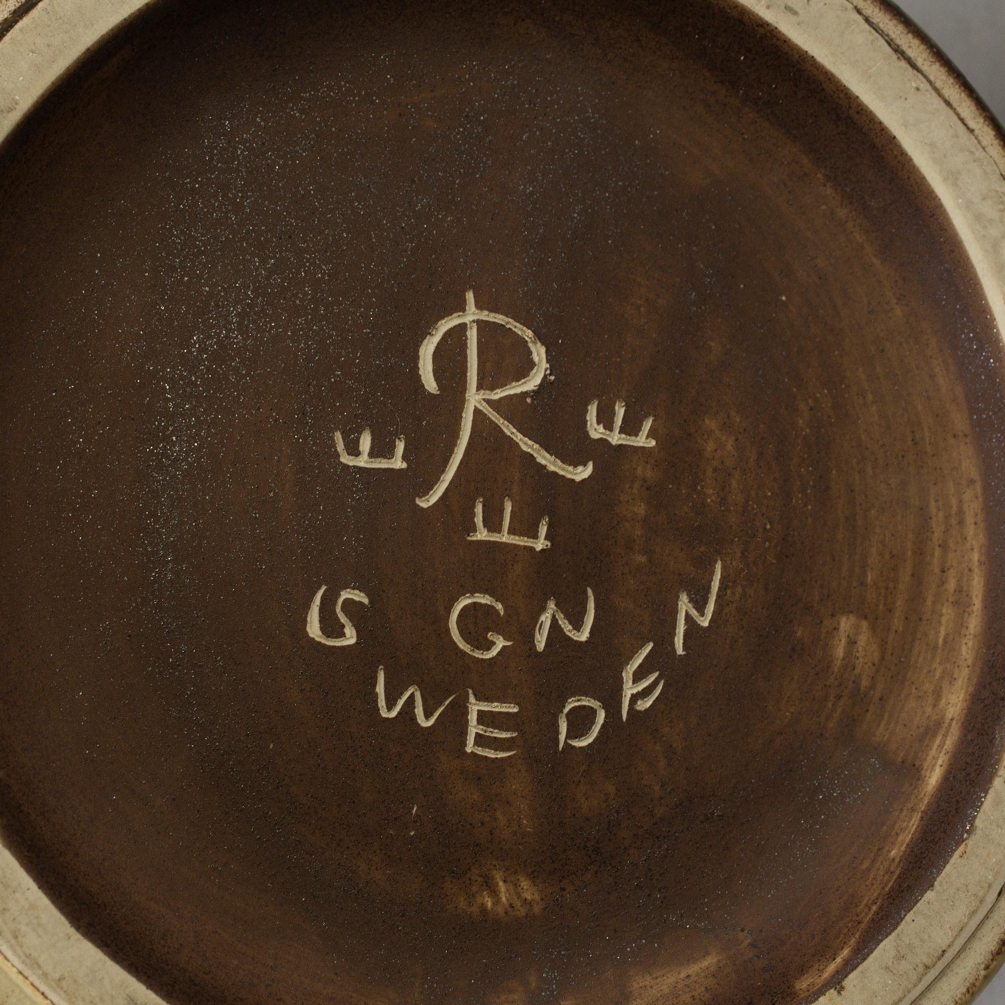 A Gunnar Nylund stone ware floor vase "Rubus", Rörstrand.