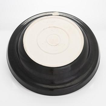 Birger Kaipiainen, koristemalja, kivitavaraa, signeerattu Kaipiainen Arabia.