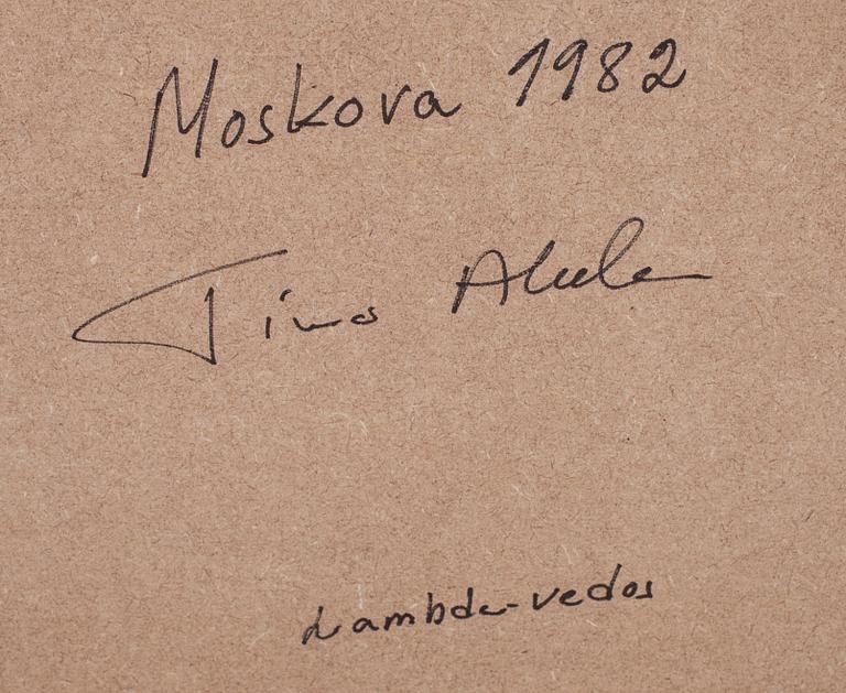 TIMO AHOLA, fotografi, lambda från kinodia, a tergo signerad och daterad 1982.