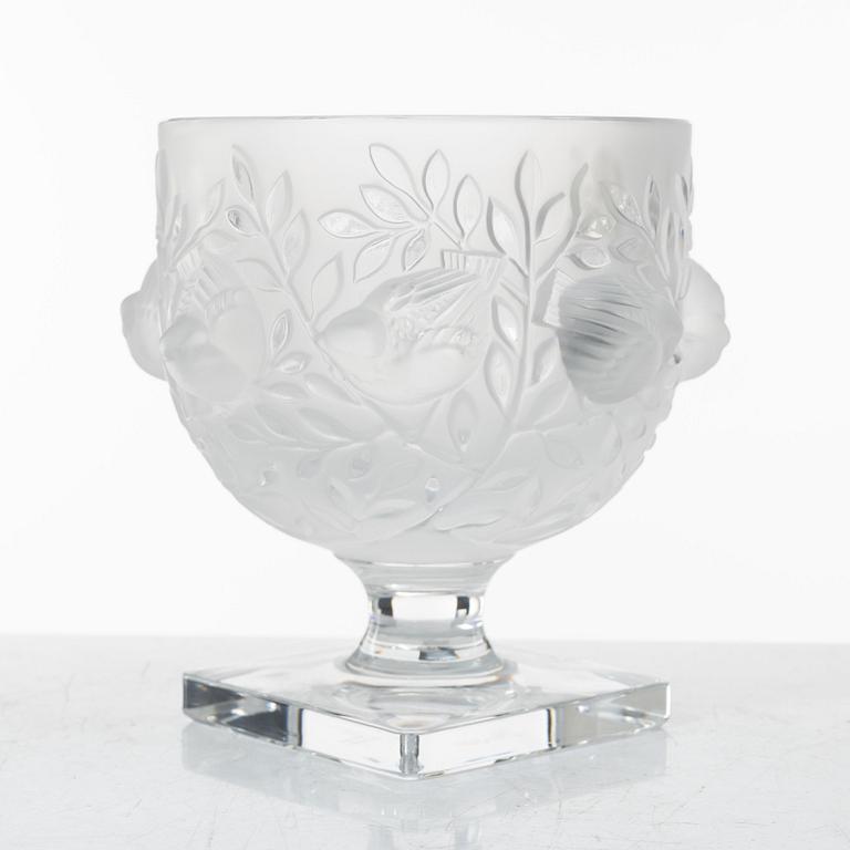 Marc Lalique, an 'Elisabeth' glass bowl on foot, Lalique, France.
