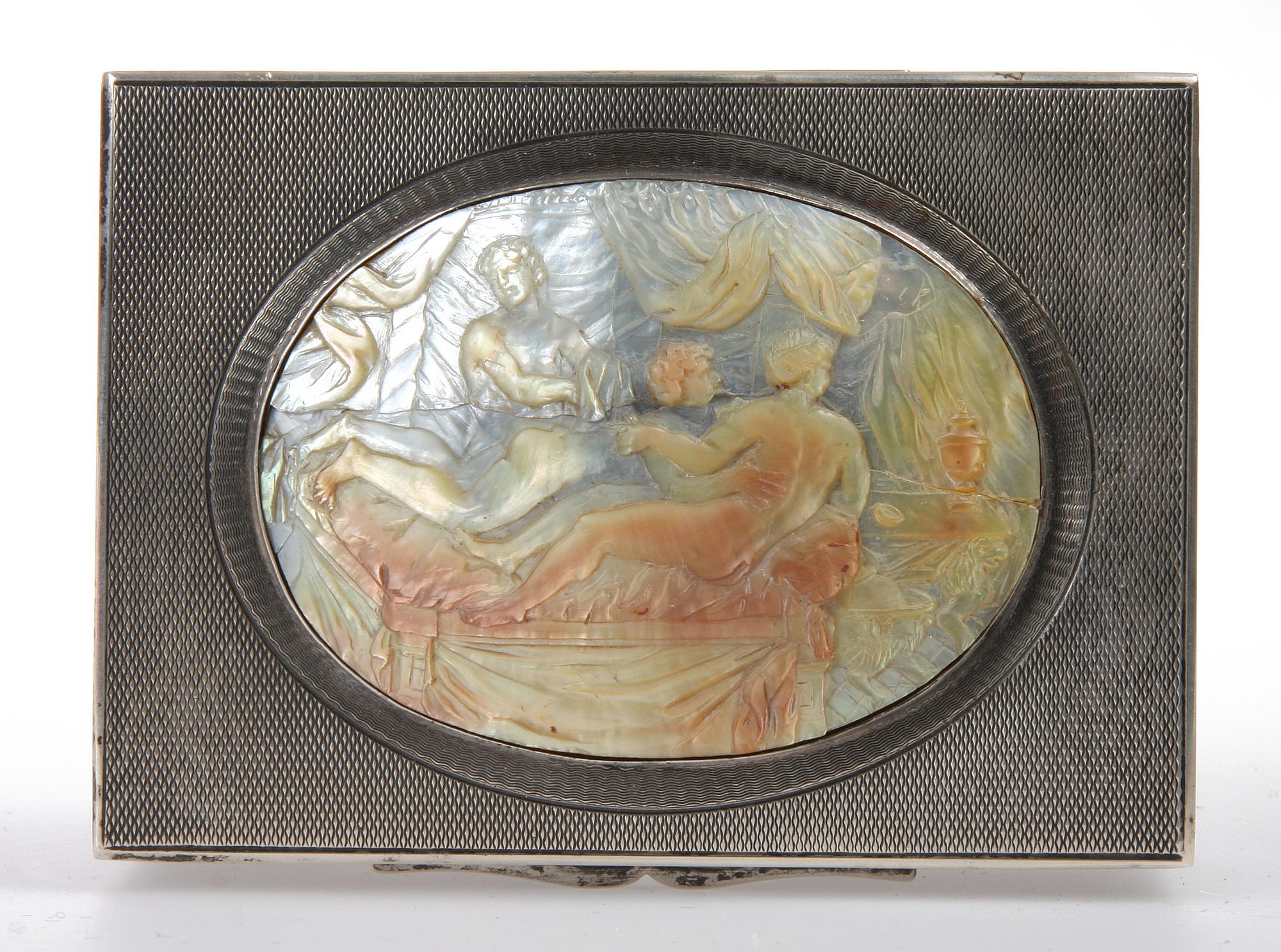DOSA, silver samt pärlemor, 1900-talets början.