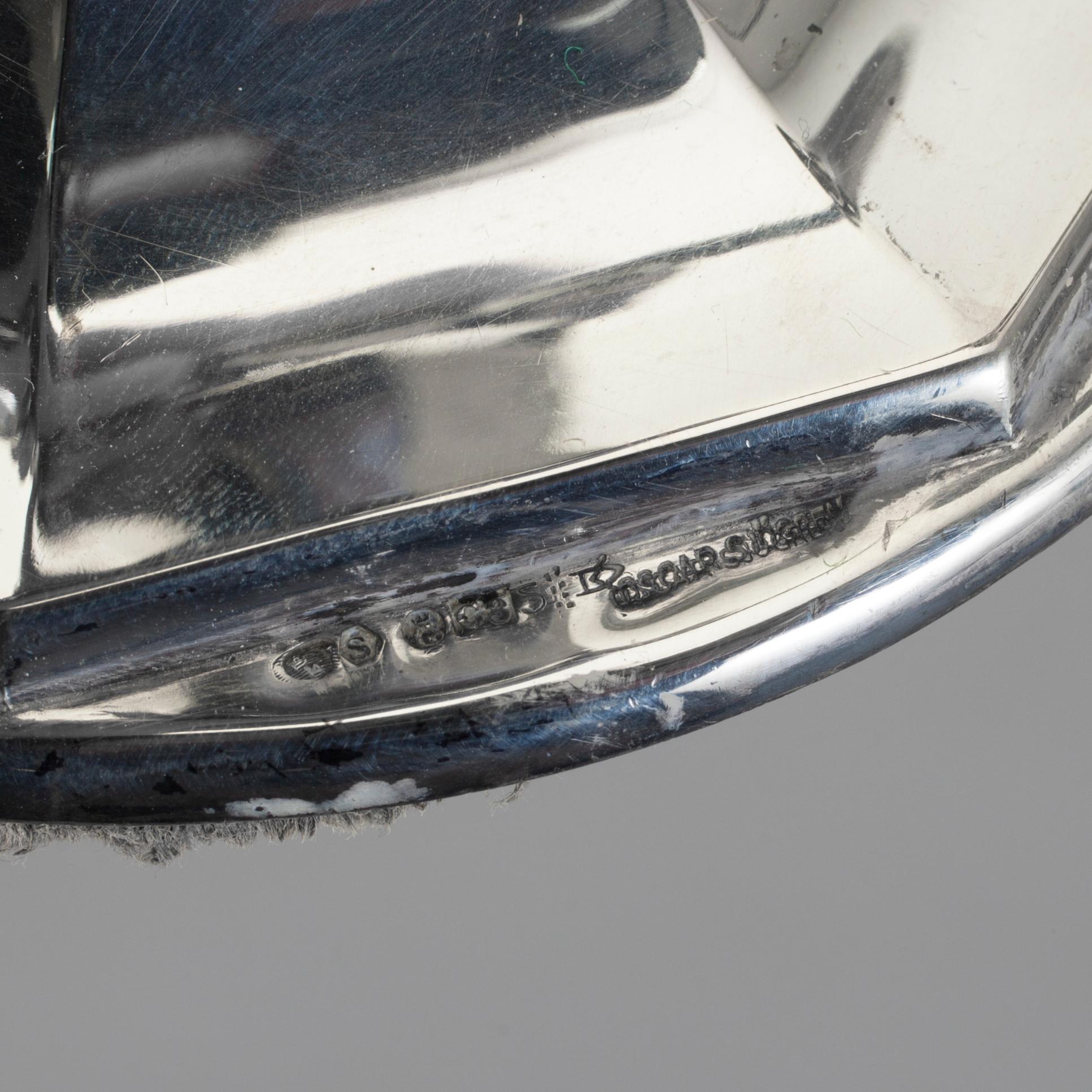 KANDELABER, silver, Oscar Sjögren, Göteborg 1929.