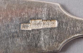 SKEDAR, 5 st, silver, Ryssland, Moskva resp S:t Petersburg sent 1800-tal.
