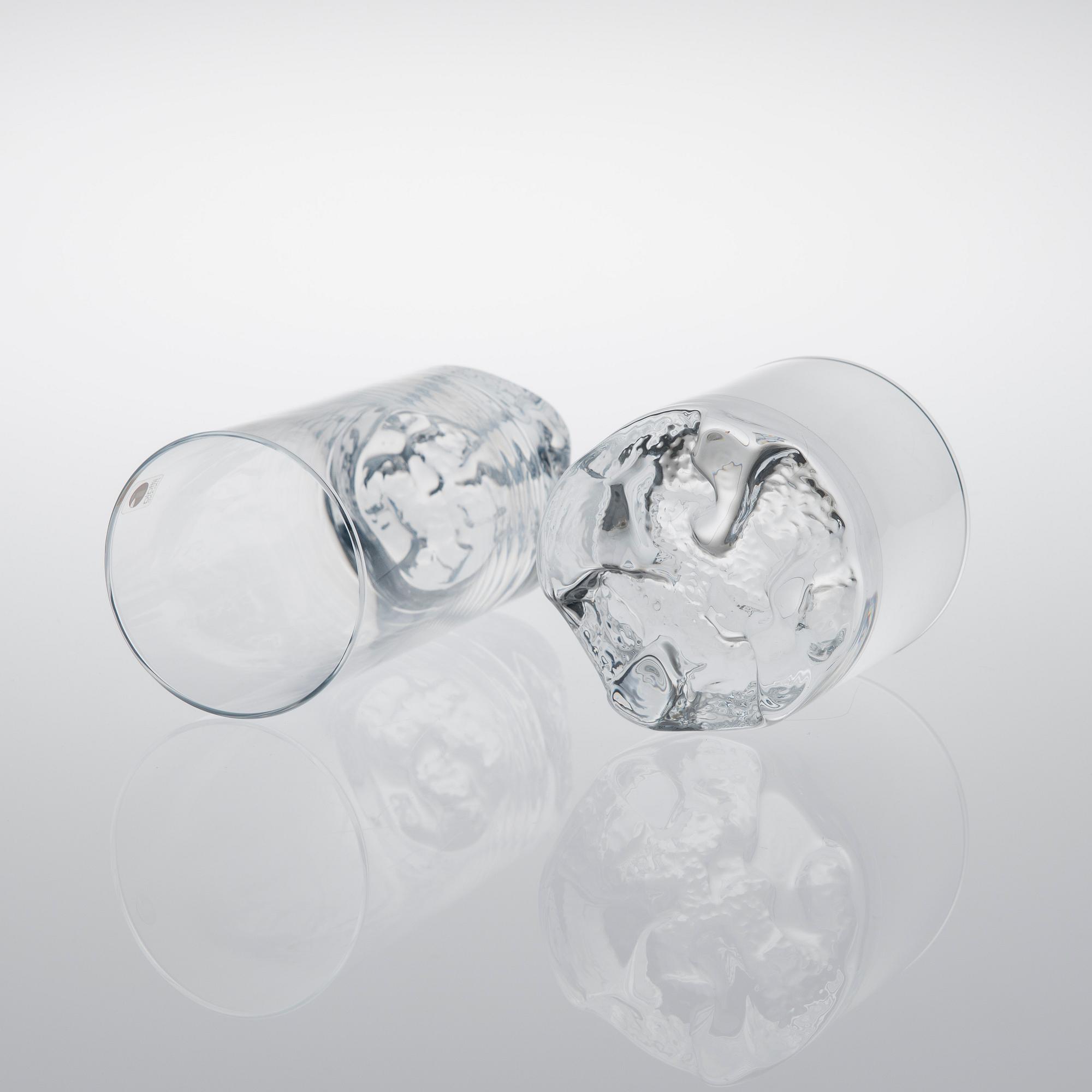 DRICKSGLAS, 17 delar, "Gaissa" Tapio Wirkkala, Iittala, 1900-talets slut.