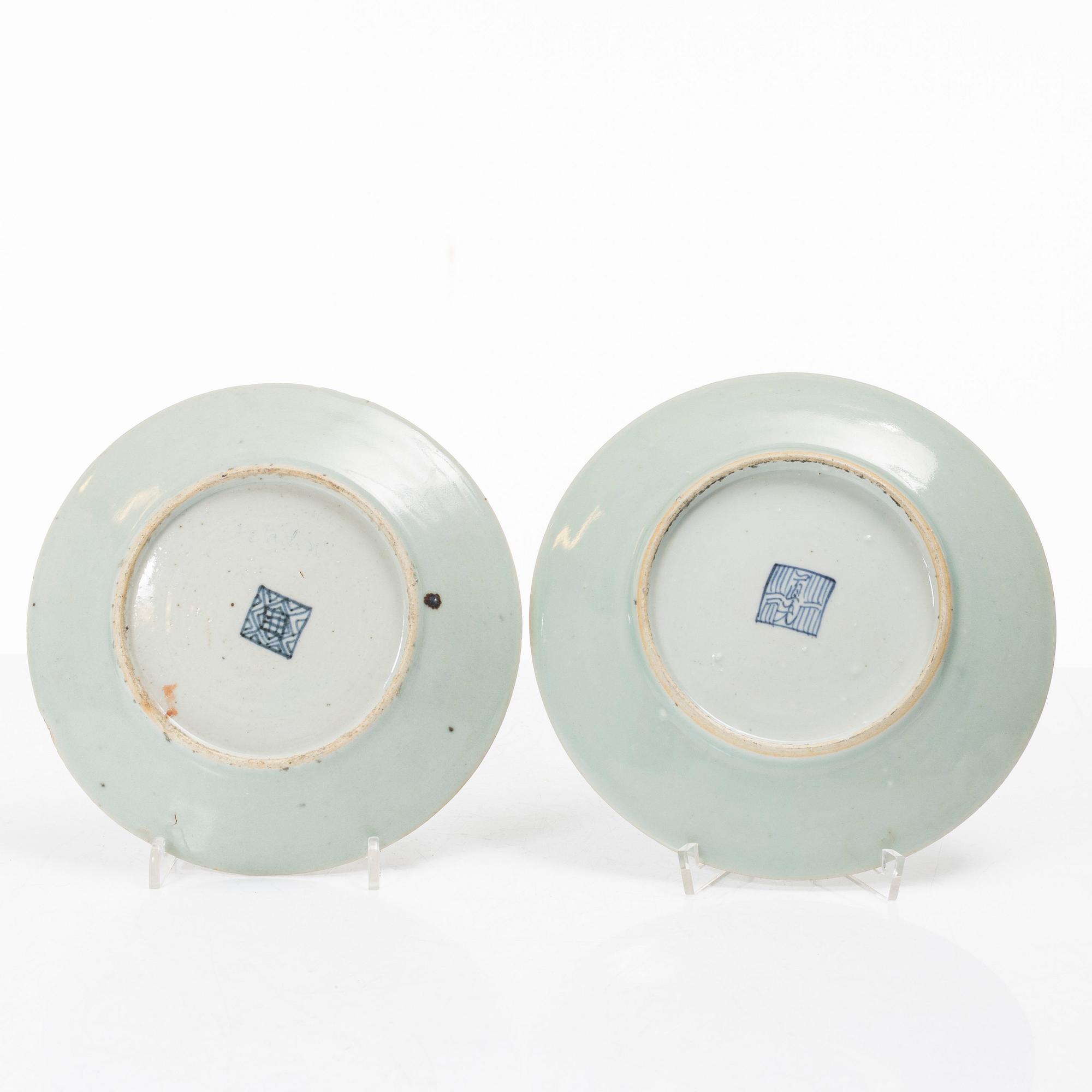 A set of 25 Canton famille rose dishes, 19th century.