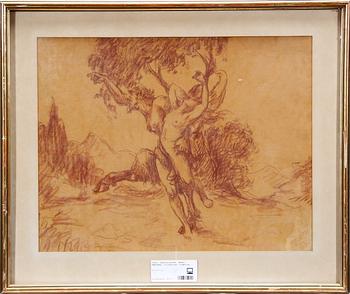 OKÄND KONSTNÄR, rödkrita.