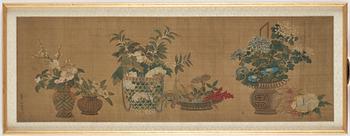 A Chinese painting by unknown artist, presumably late Qing dynasty.