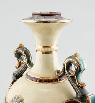 A vase and a flower pot from aorund year 1900.