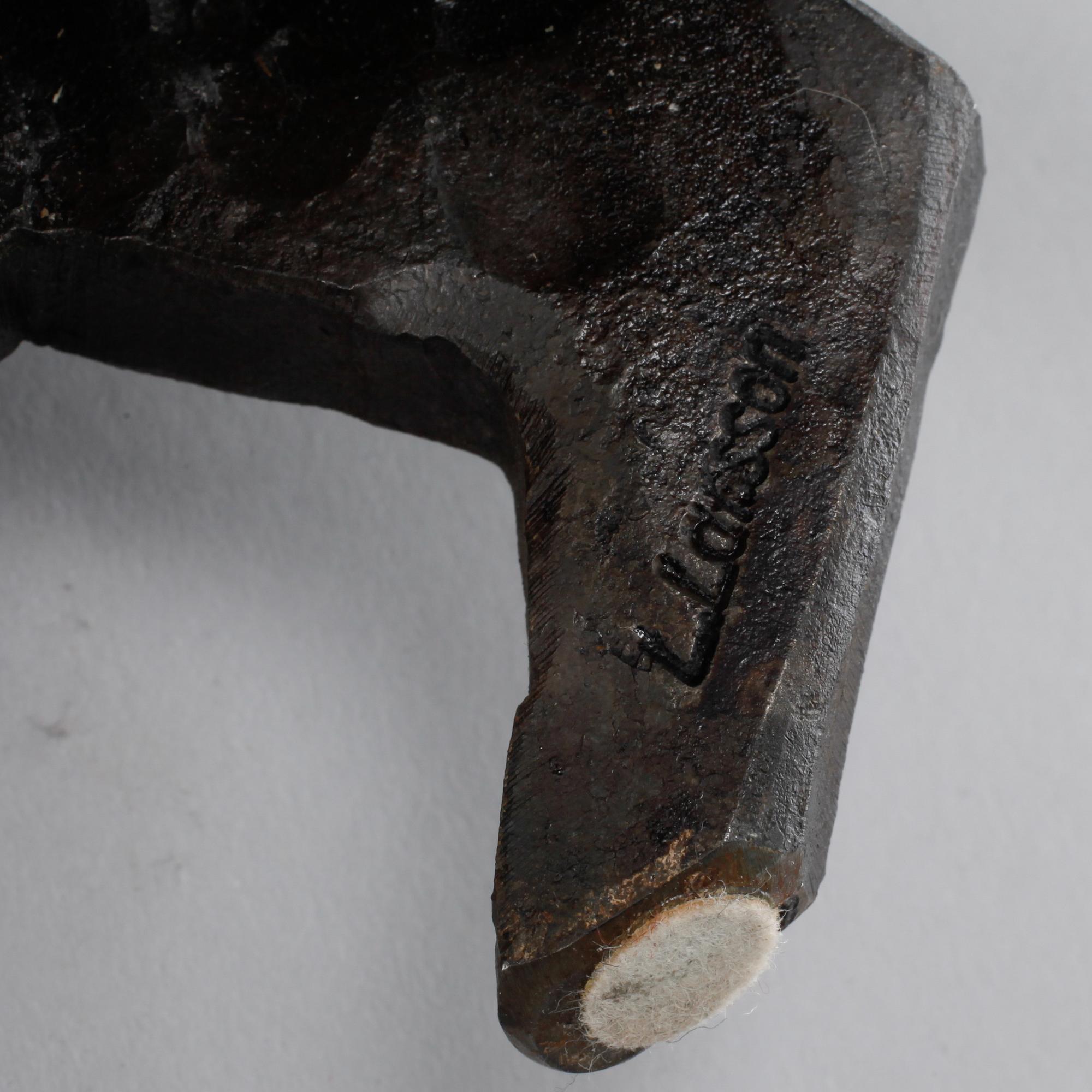 LARS LARSSON, skulpturer, ett par, smide, signerade.