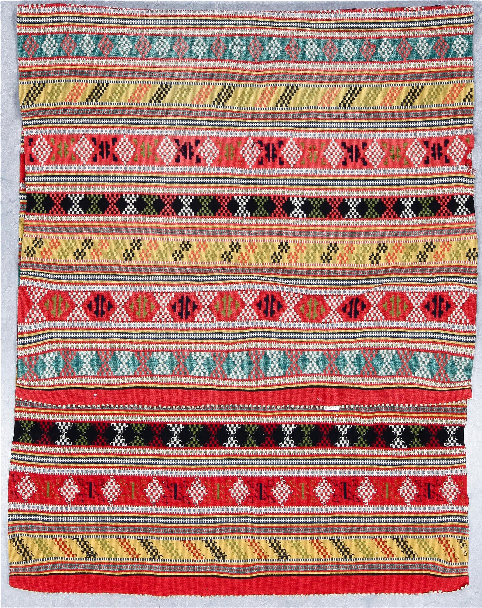 VÄGGBONAD, allmoge, troligen Skåne, 1800-talets mitt, ca 295x130.