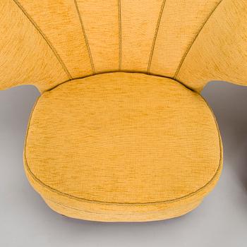 A pair of armchairs, mid-20th century.