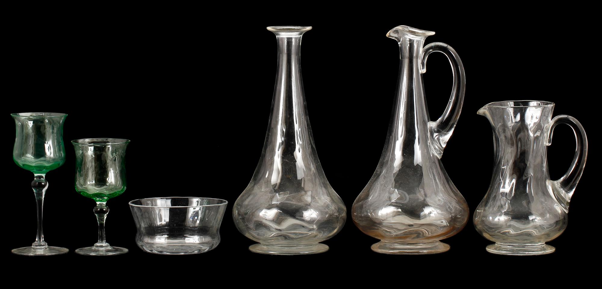 GLASSERVIS, 113 delar, 1800-tal.