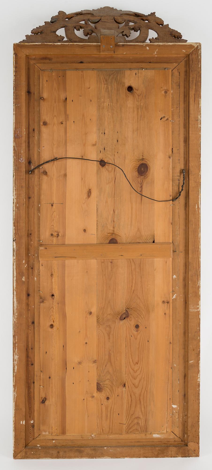 A second half of the 19th century mirror and console table.