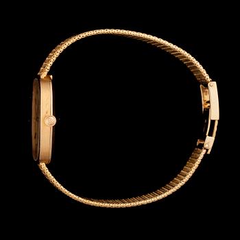 RANNEKELLO, miesten, Rolex Cellini, 18K kultaa, integroitu kultaranneke. 1900-luvun loppupuoli.