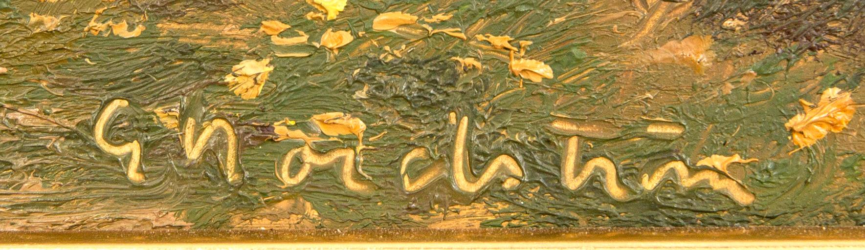 Gerhard Nordström,  oil on panel, signed.