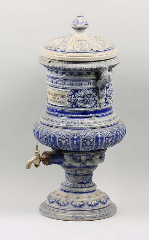 BEHÅLLARE, stengods, nyrenässans, sekelskiftet 1800/1900.