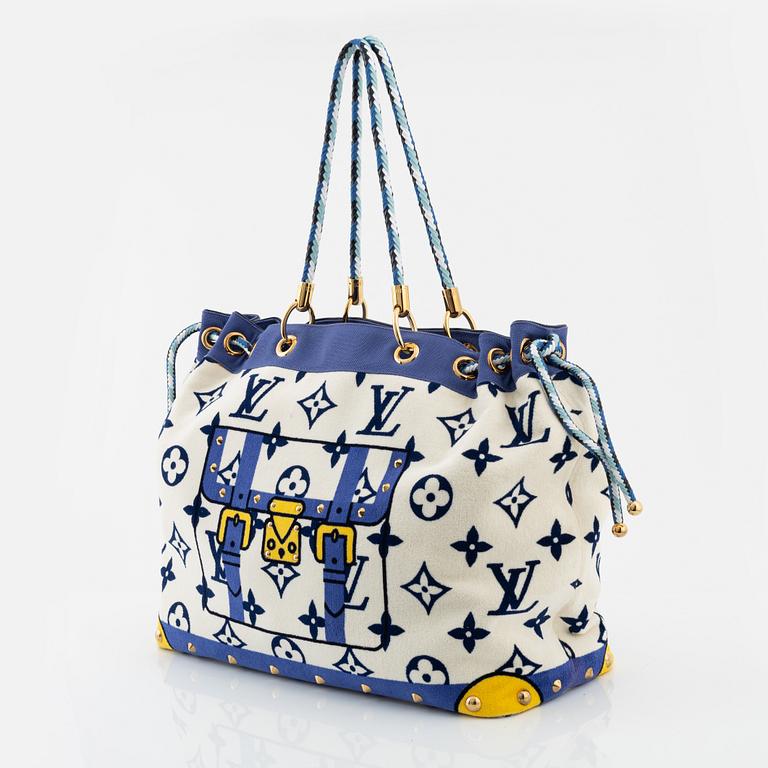 Louis Vuitton, a Cotton monogram 'Eponge cabas blue', limited edition 2005.