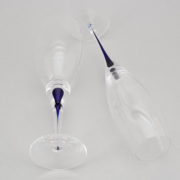 ERIKA LAGERBIELKE, glasservis, 54 delar, "Intermezzo", Orrefors.