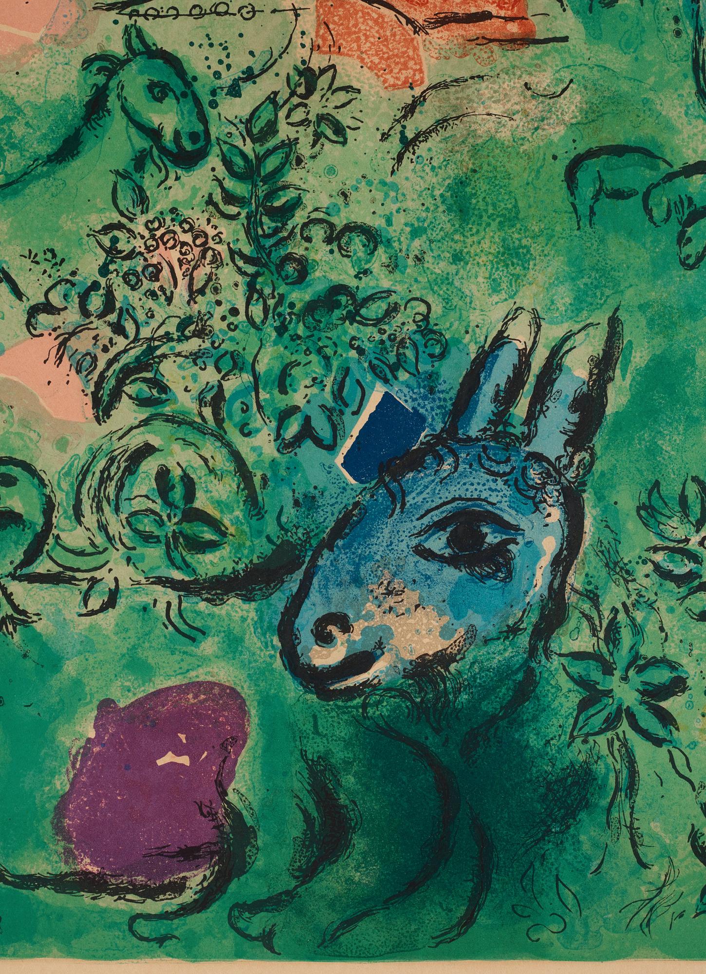 Marc Chagall, "La tribu d'Issachar" ur "Douze maquettes de vitraux pour Jérusalem".