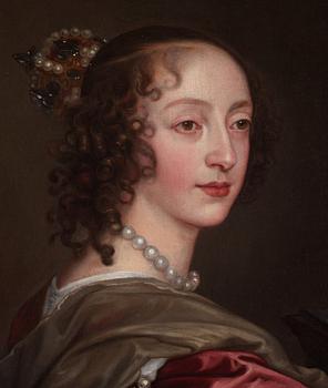 Antonis van Dyck Attributed to, Portrait of Queen Henrietta Maria, as St. Catherine of Alexandria.