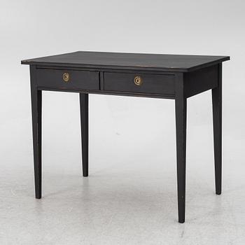 A Gustavian style writing desk, 20th century.