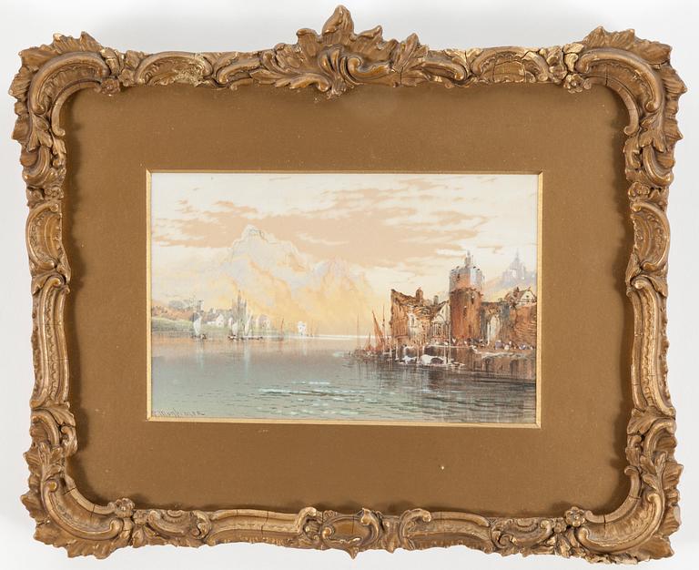 THOMAS MORTIMER, watercolours (2), signed T. Mortimer.