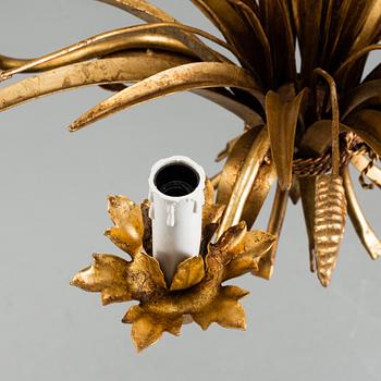 TAKKRONA SAMT ETT PAR LAMPETTER, Italien, 1900-talets andra hälft.