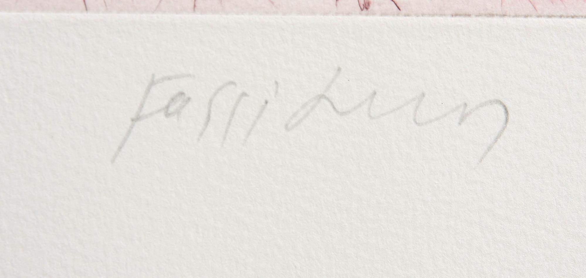 ALEXANDRE FASSIANOS, färglitografi, sign o numr XVIII/XX.