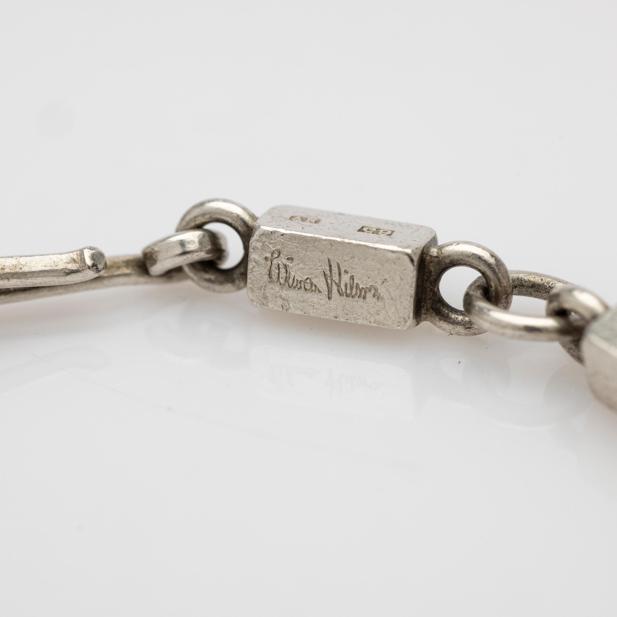 Wiwen Nilsson, bracelet, sterling silver, Lund, 1953.