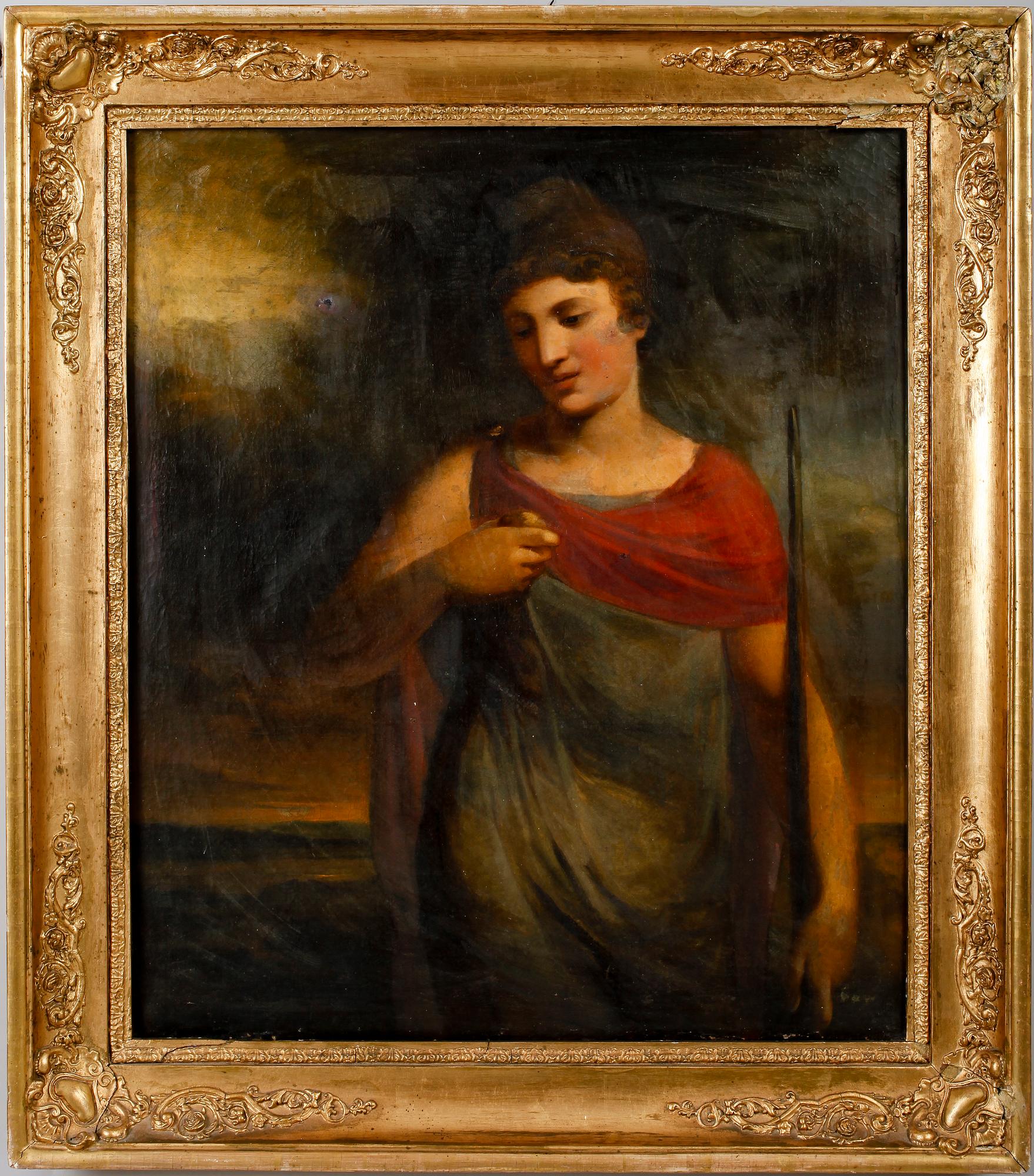 OKÄND KONSTNÄR, olja på duk, 1800-tal.