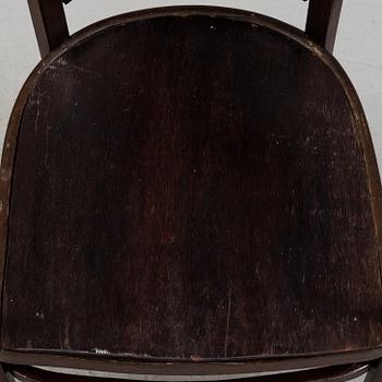 A STAINED BENTWOOD ARMCHAIR BY OTTO WAGNER FOR JACOB & JOSEF KOHN WIEN, EARLY 20TH CENTURY.
